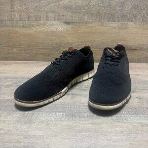 Cole Haan ZeroGrand Stitichlite Black Wingtip Oxford Shoes Men's Size 13